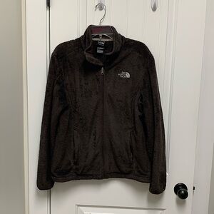 The North Face Woman’s Size L Brown Zip Front Fleece Jacket